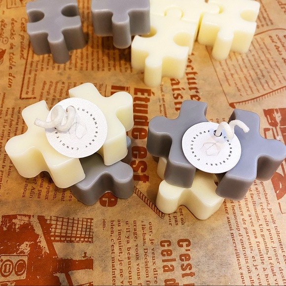 Mini Puzzle Fragrance Candles Set of 2 Black Sea - Picture 1 of 3